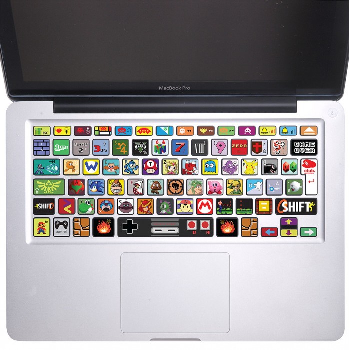 Nintendo Game Keyboard Stickers for MacBook (KB-0024)